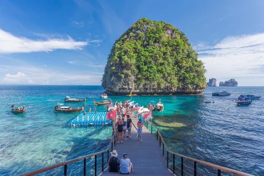Krabi: Phi Phi & 4 Islands Sunset Tour by Speedboat - A full day from Krabi to the Andaman Sea