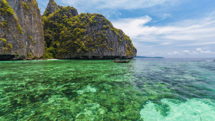 Krabi Phi Phi & Bamboo Island One Day Tour By Speed Boat - Viking Cave is a short photo stop with an unusual story