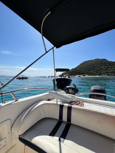 Laganas: Myzithres sunset experience with VIP speedboat - Music, wine, and the small extras