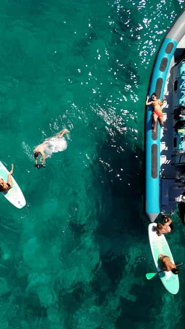 Mallorca: 2h speedboat tour, visit caves, cliffs and snorkel - One hour in clear water