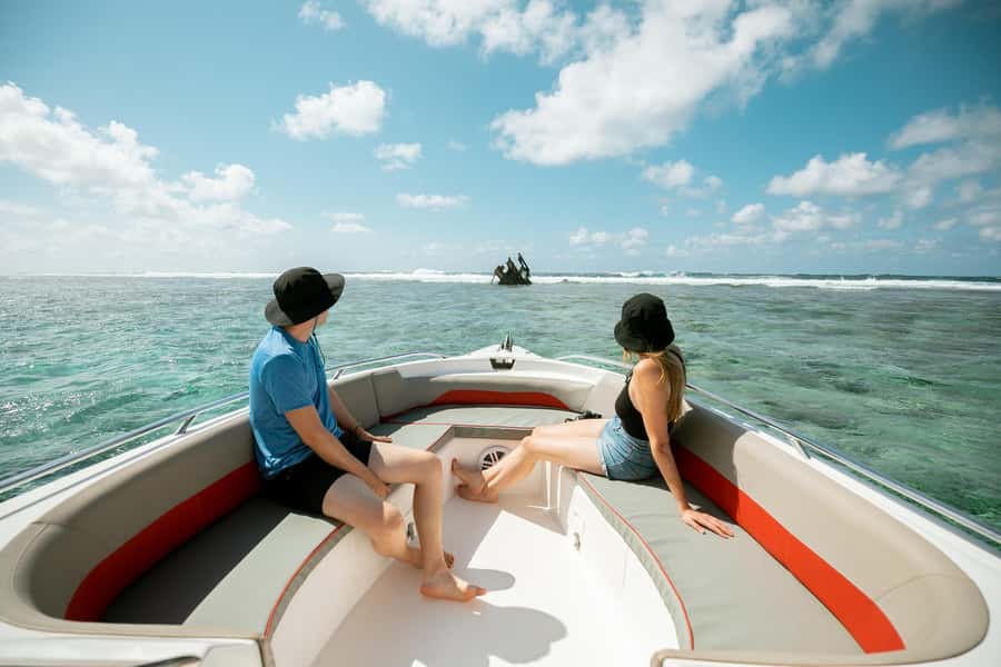 Mauritius: Full-Day Speedboat Tour to Ile aux Cerfs & BBQ - Starting with a swim and a snorkel