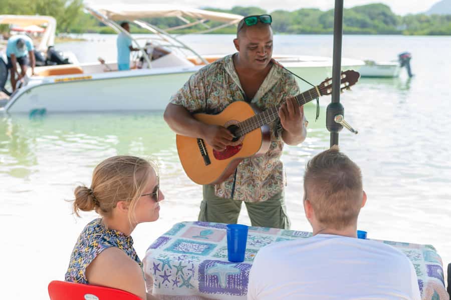 Mauritius: Speedboat Ile aux Cerfs, GRSE Waterfall, BBQ, Bar - Optional parasailing and tube rides