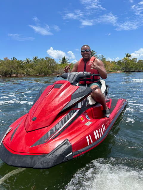 Miami: Jet Ski Adventure with Complimentary Speed Boat Ride - Safety training before you ride