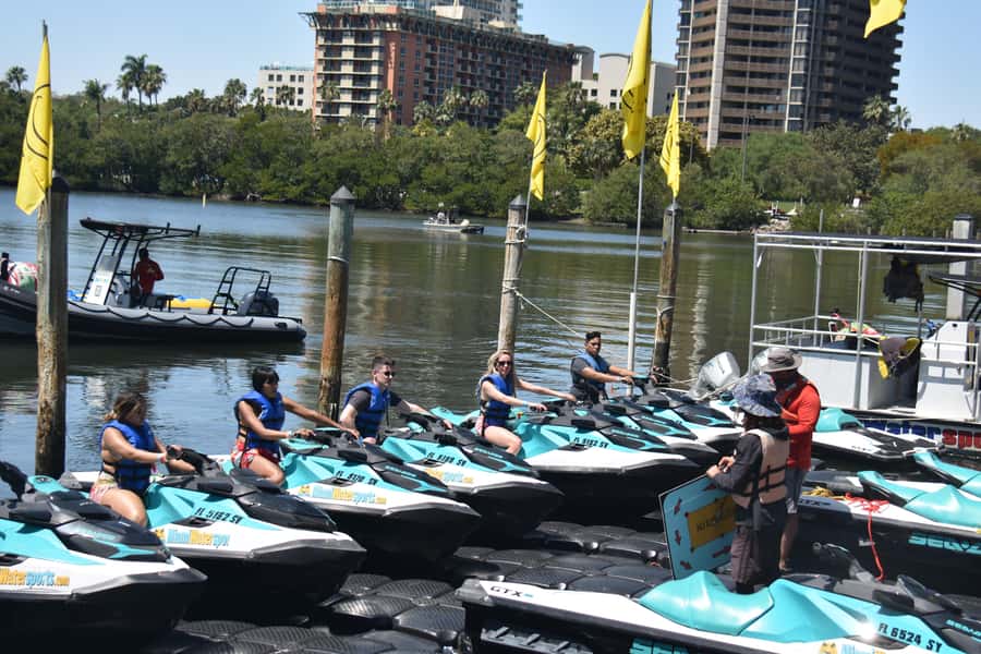 Miami: Jet Ski and SpeedBoat - New Sea-Doo machines and calm bay water