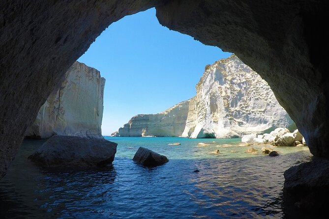 Milos: Half-Day Speedboat Cruise to Kleftiko with snorkeling tour - Sykia Cave and its collapsed roof