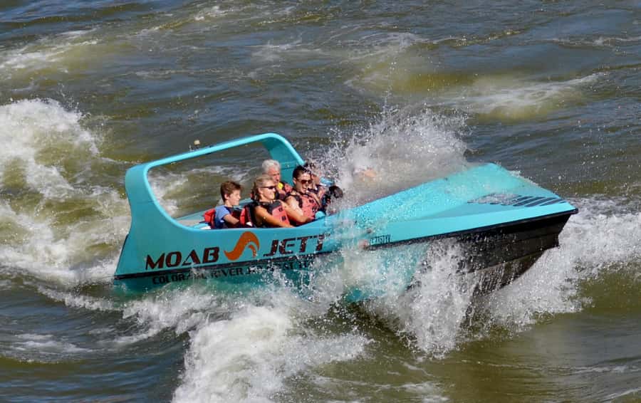 Moab: 2-Hour New Zealand style Adventure Jet Boat Tour - When the calm river turns into a thrill ride