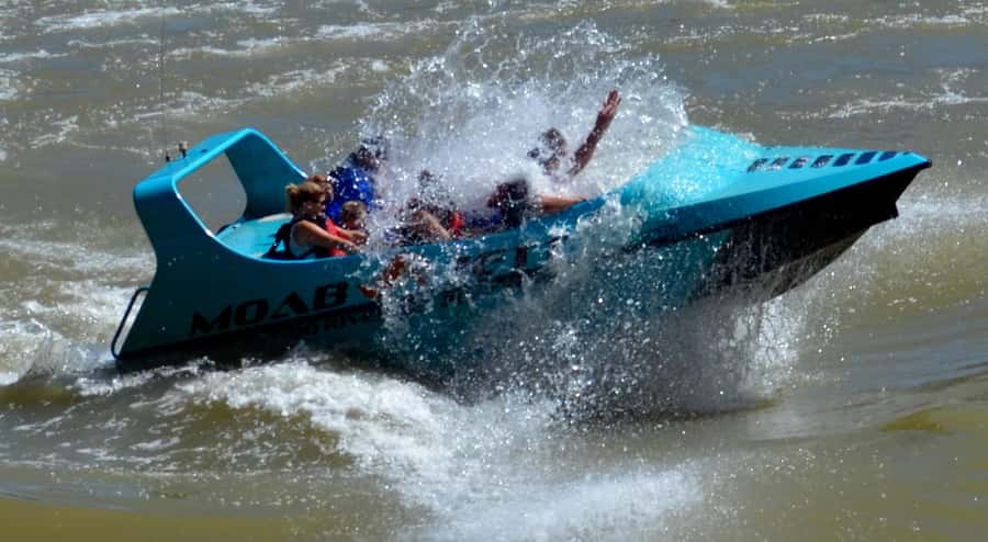 Moab: 2-Hour New Zealand style Adventure Jet Boat Tour - A wet ride in every season