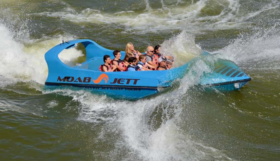 Moab: 2-Hour New Zealand style Adventure Jet Boat Tour - The first stretch: red cliffs and river views