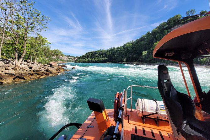Niagara Falls USA, Open-Top (Wet) Jet Boat Tour - From calm Niagara River scenery to Brock’s Monument