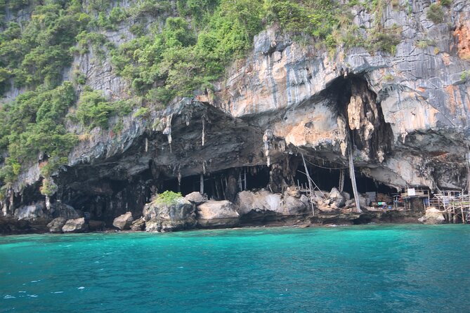 Phi Phi Island Tour from Koh Lanta–Speedboat, Snorkeling&Maya Bay - Viking Cave and snorkeling at Viking Bay