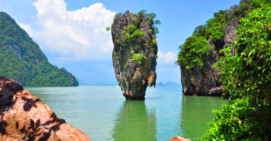 Phuket: James Bond Island Private Speedboat Charter Tour - Panak Island and the first views of Phang Nga Bay