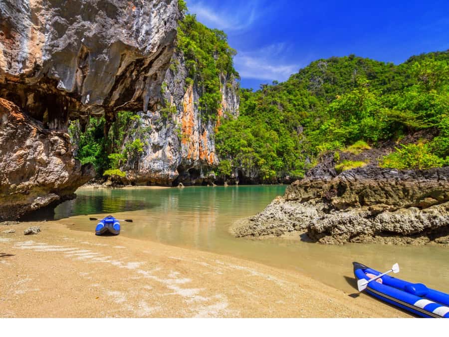 Phuket: James Bond Island Sea Canoe by Speedboat - Panak Island brings the first limestone scenery