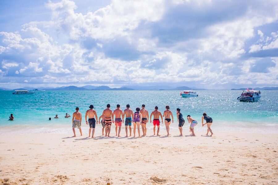 Phuket: Khai Islands Premium Speedboat Half Day Adventure - Khai Nui: beautiful water, limited beach time