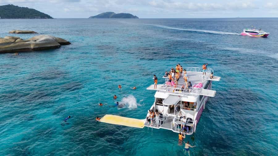 Phuket: Phi Phi Khai or Maiton Island by Speedboat/Catamaran - From Phuket hotels to the Andaman Sea