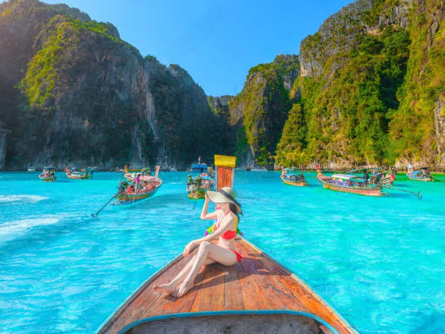 Phuket; Phi Phi, Maya Bay, Bamboo or Khai Island Speedboat - Bamboo Island or Khai Island: the first swim