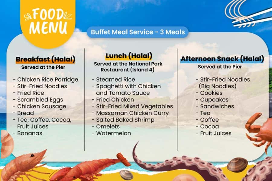 Phuket: Similan day full day trip by speedboat - Lunch, Thai food, and a welcome break
