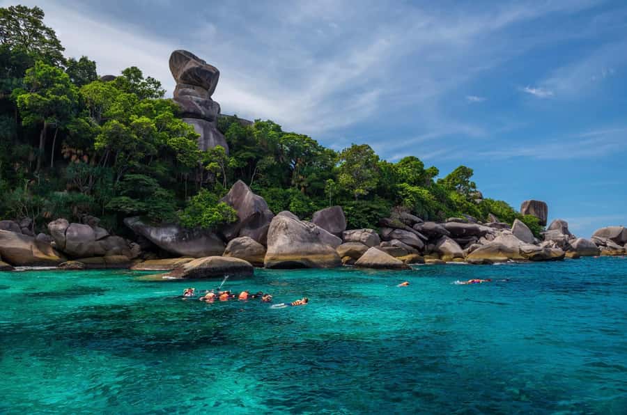 Phuket: Similan Island Day Trip by Speed Boat Catamaran - Koh Miang combines beaches, lunch, and a short walk