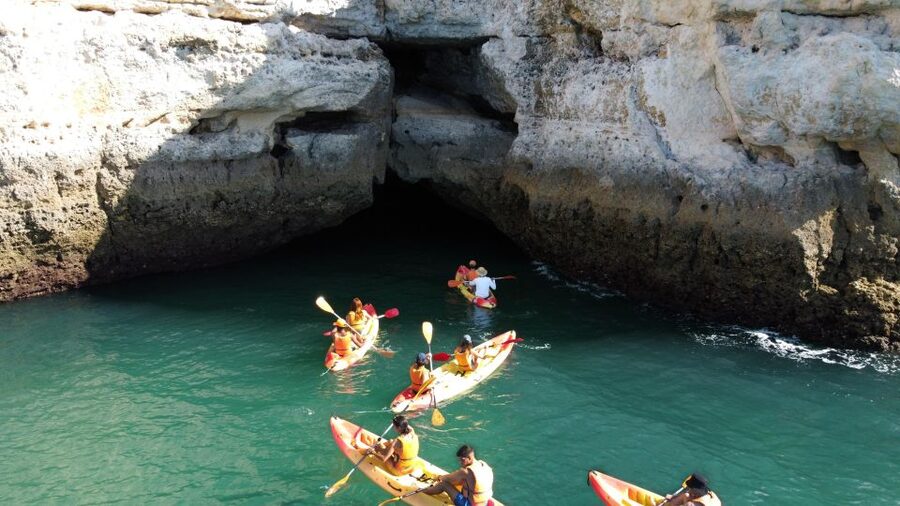 Portimão: Benagil Caves Speedboat and Kayak Guided Tour - The return boat ride gives you a final coastal view