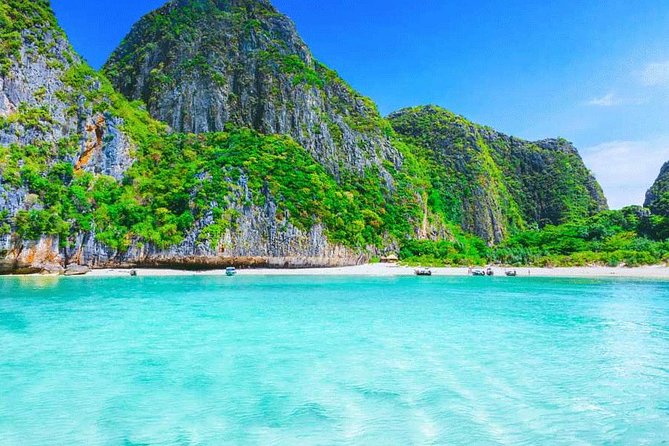 Premium Tour to Phi Phi & Bamboo Island Tours by Speed boat - Maya Bay from a distance