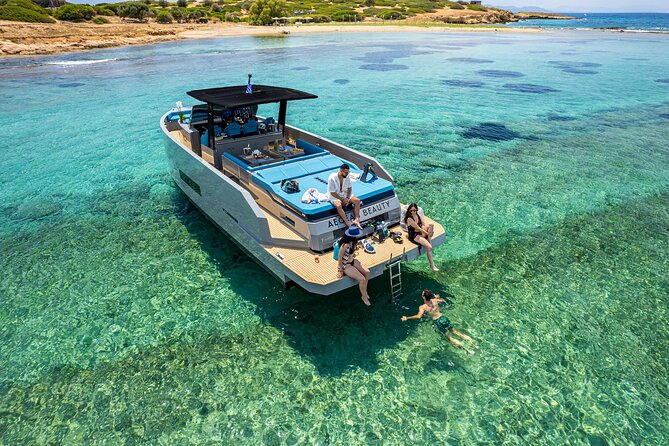 Private Luxury Powerboat Day Tour in Athens - Greek snacks, rosé, and easygoing service