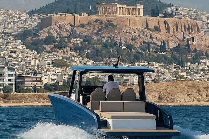Private Luxury Powerboat Day Tour in Athens - Swimming and snorkeling in clear coastal water