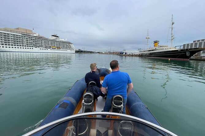 Private One Hour Powerboat trip with lots of high speed fun - Past Barcelona’s beaches at high speed