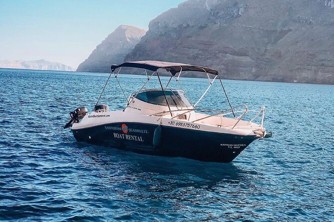 Rent a SpeedBoat in Santorini with License or Skippered - Oia From the Water, Not the Cliff Path