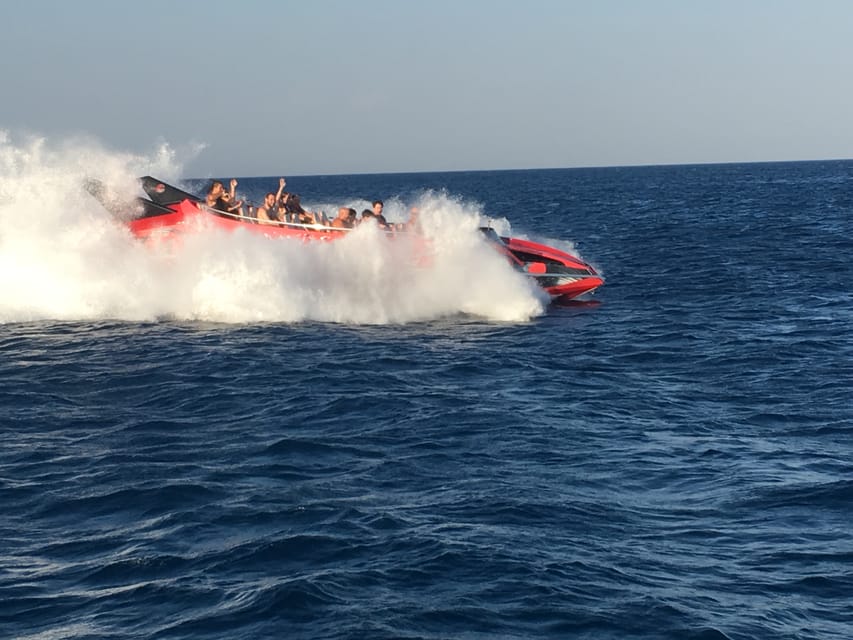 Rhodes: Beaches Trip by Jet Boat with Snorkeling and Drinks - Rhodes Town from the sea