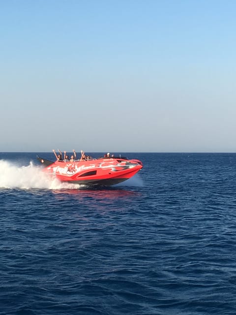 Rhodes: Beaches Trip by Jet Boat with Snorkeling and Drinks - Oasis Beach Kallithea and the coastal photo run