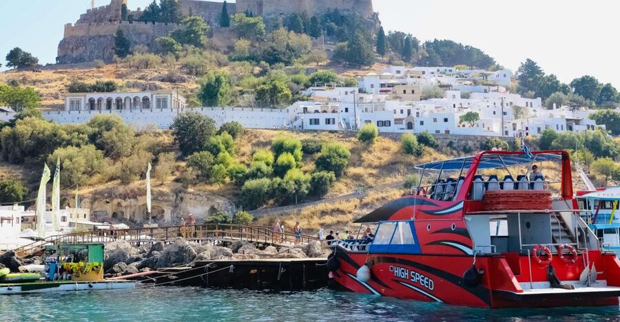 Rhodes: High Speed Boat Trip to Lindos - Key points at a glance