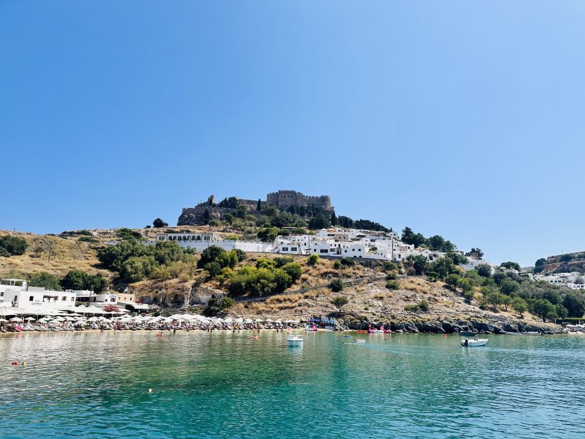 Rhodes: High Speed Boat Trip to Lindos - The Acropolis, donkeys, and the climb