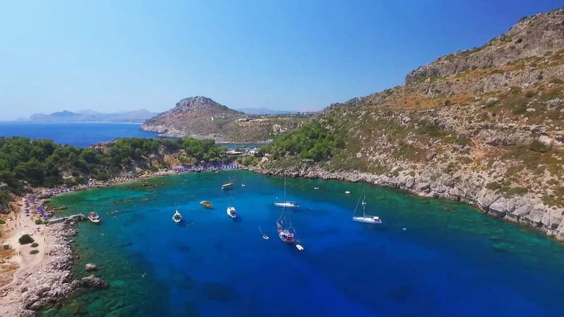 Rhodes: RIB Cruise with Drinks and 4 Swim Stops - Anthony Quinn’s Bay and the Guns of Navarone story