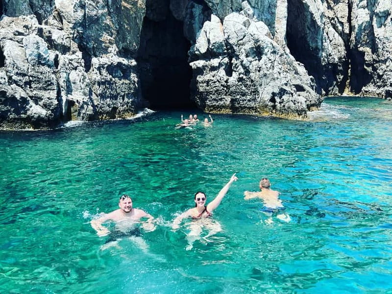 Rhodes: RIB Cruise with Drinks and 4 Swim Stops - The Alikies caves and the final swim