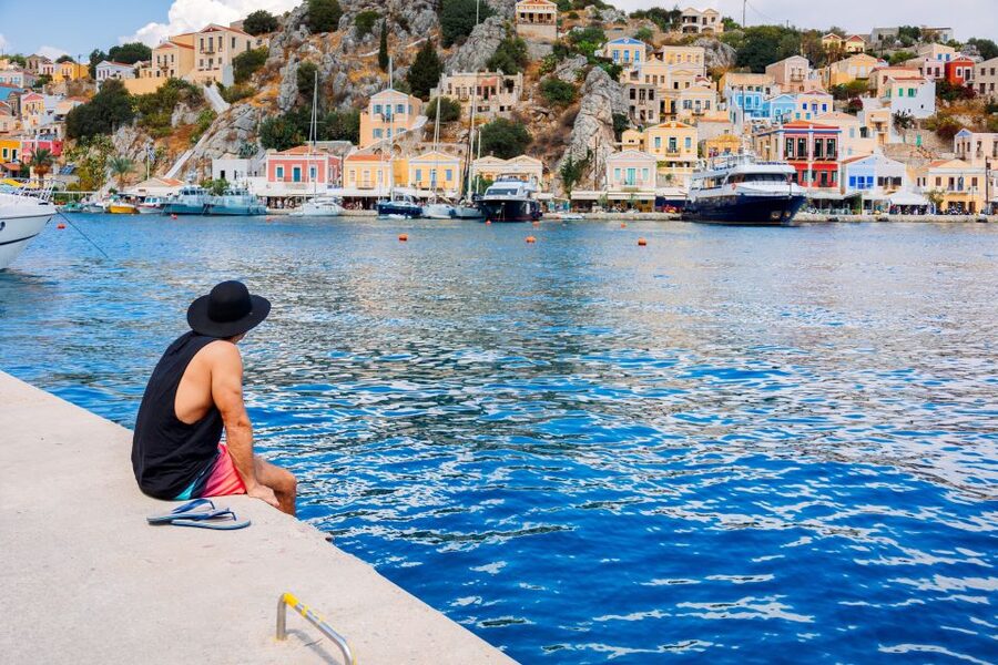 Rhodes: Speedboat trip to Symi Town and Panormitis Monastery - The panoramic photo stop
