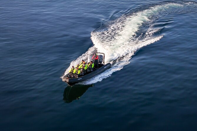Rib adventure in the Lysefjord with boat house visit - Feeling Whisky Falls from the water