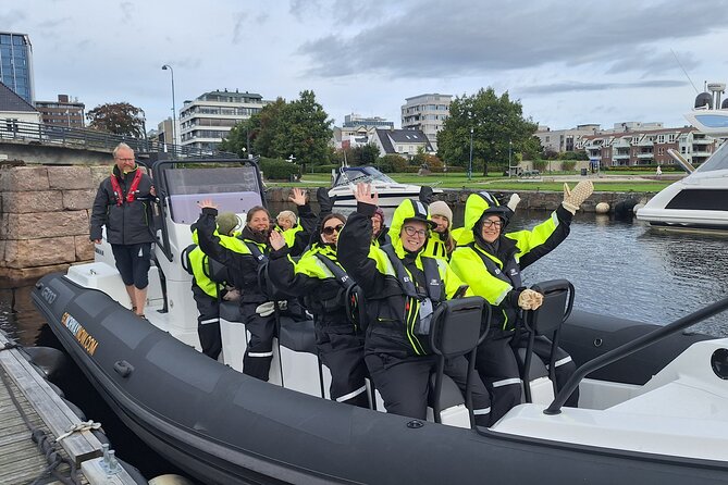 RIB Speed Sightseeing in Kristiansand - The final run past Kilden and Kunstsilo