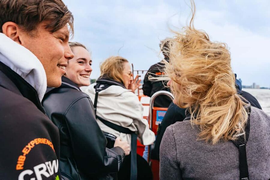 RIB Speedboat Sightseeing Cruise - The SS Rotterdam and the working harbor