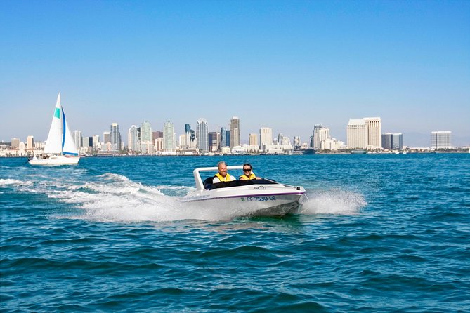 San Diego Harbor Speed Boat Adventure - The USS Midway from water level
