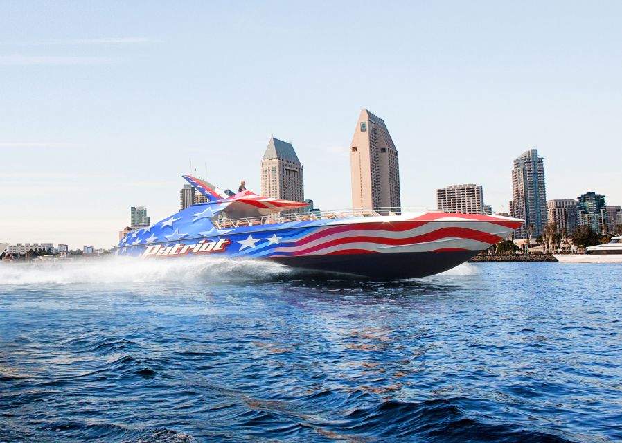 San Diego: Patriot Jet Boat Thrill Ride - Where to sit if you want less water