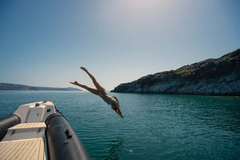 Santorini: half day exclusive speedboat cruise - What $235 Buys You on Santorini