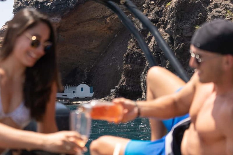 Santorini: half day exclusive speedboat cruise - Thirassia and Santorini’s Quieter Side