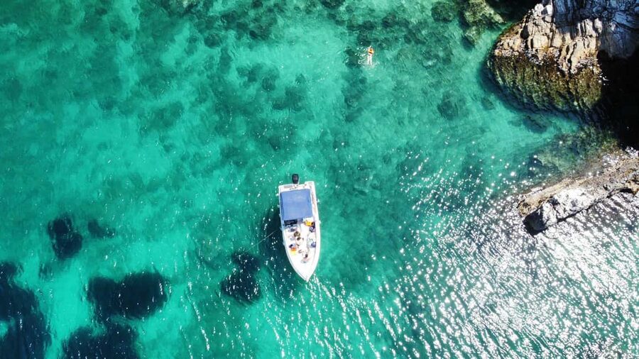 Sarandë Sea Safari: Speedboat to Hidden Coves & Wild Beaches - Leaving Sarandë Harbor for the northern Ionian coast