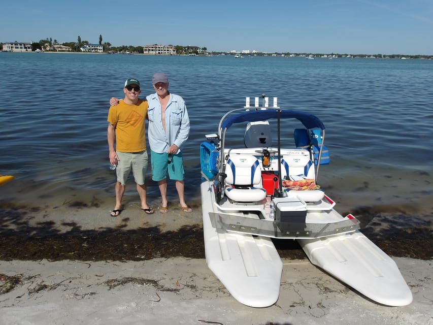 Sarasota: Island Adventures & Catamaran Speedboat Tour - Lido Key Beach, 20 minutes for a swim