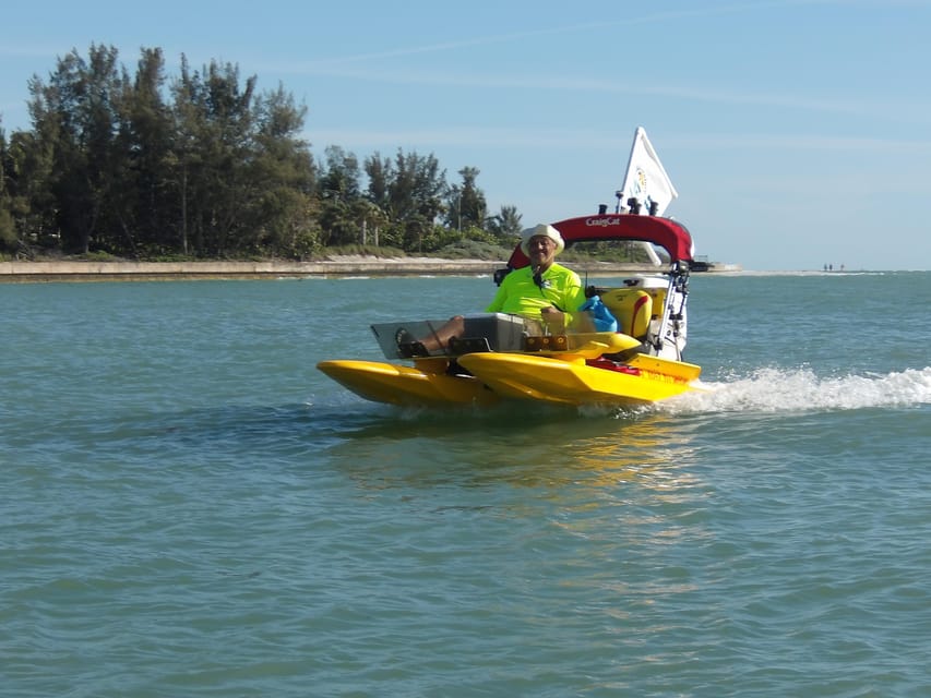 Sarasota: Island Adventures & Catamaran Speedboat Tour - Lido Key, 50 minutes of guided sightseeing
