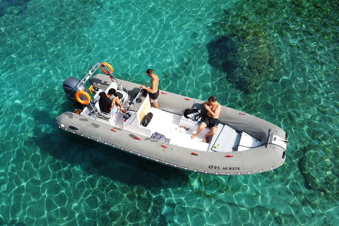 Sea Safari Speedboat Trip in Corfu. Island hopping Sea Tour - A Small Boat With a Full Day Ahead