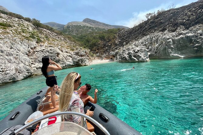 Secret Blue Gem Cave & Grama Bay Boat Tours Vlore - Dafina Cave shows off the coast’s blue light
