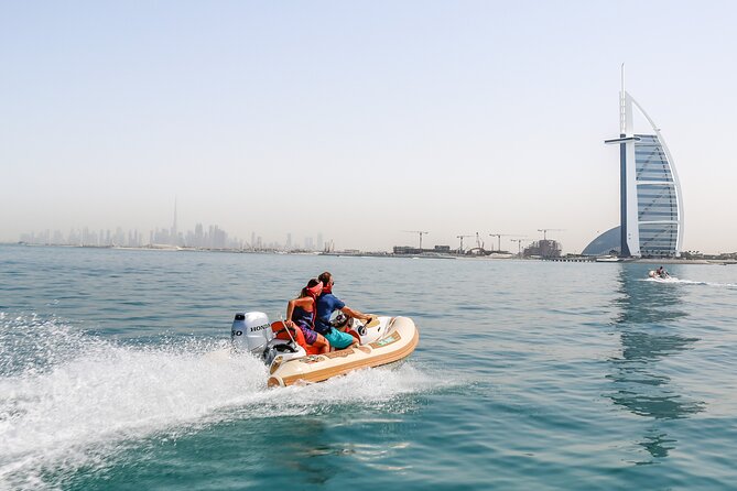 Self-Drive Speedboat Tour in Dubai - Burj Al Arab: the first major photo stop