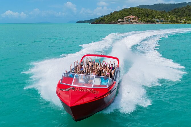Shared Daydream Extreme High Speed Jetboat Tour - Arriving at Daydream Island and the Living Reef