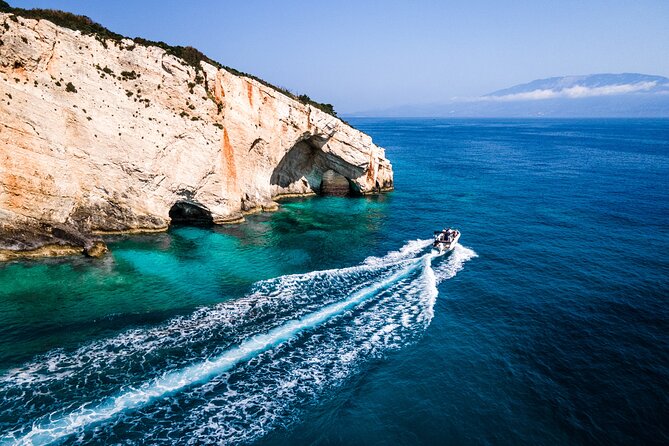 Shipwreck and Blue Caves - Private Speedboat Tour (up to 6 pax) - Taking a 45-minute break at Mikro Nisi