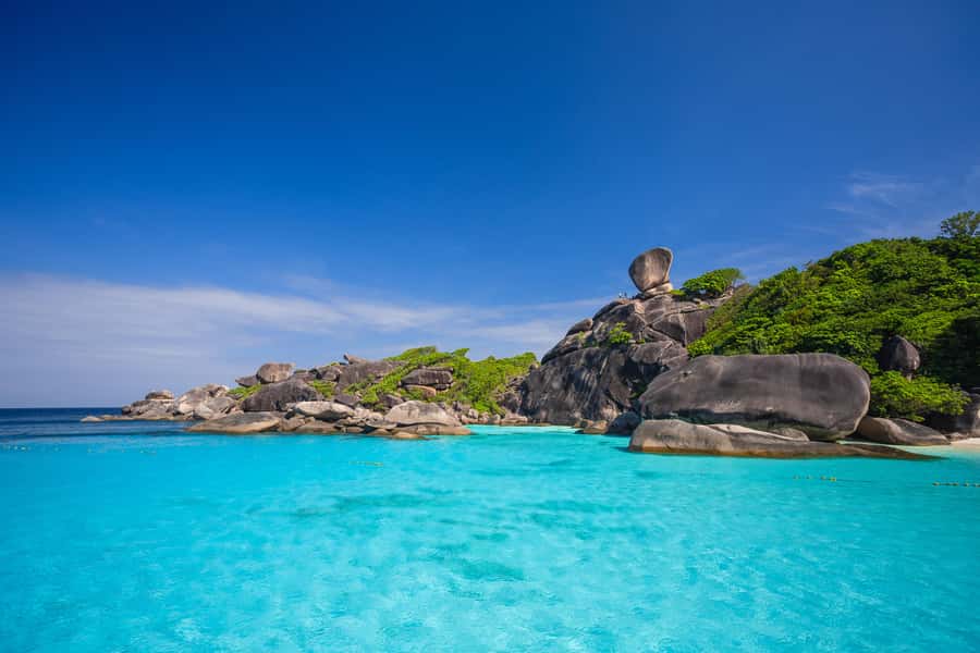 SIMILAN ISLAND BY SPEED BOAT FROM PHUKET - Koh Miang and Princess Bay at Island No. 4
